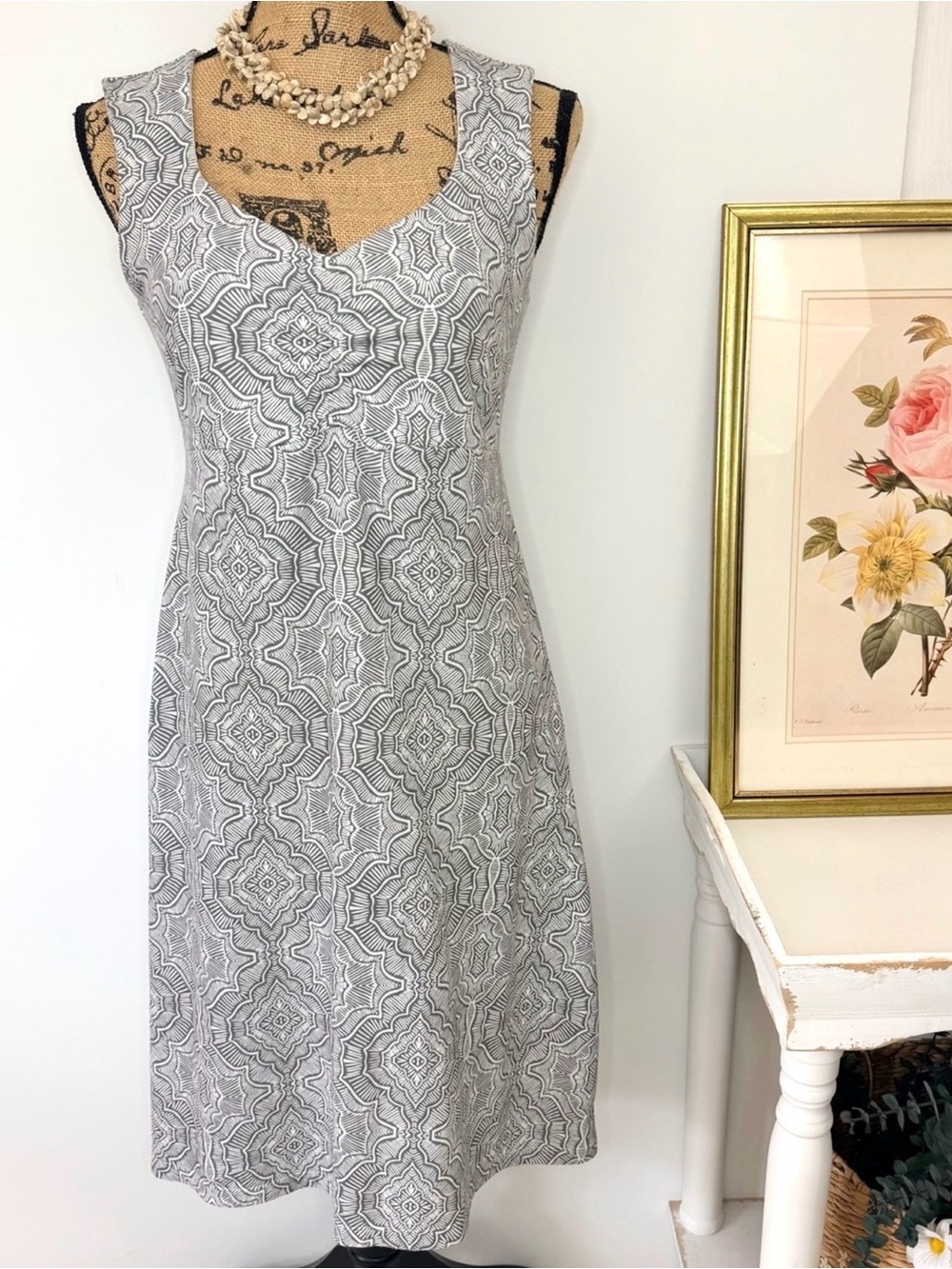 prAna Viana Gray Athleisure Dress Sz S